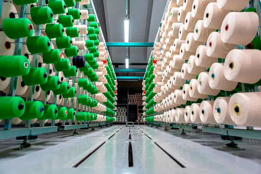 Склад и хранение пряжи на Оршанском льнокомбинате