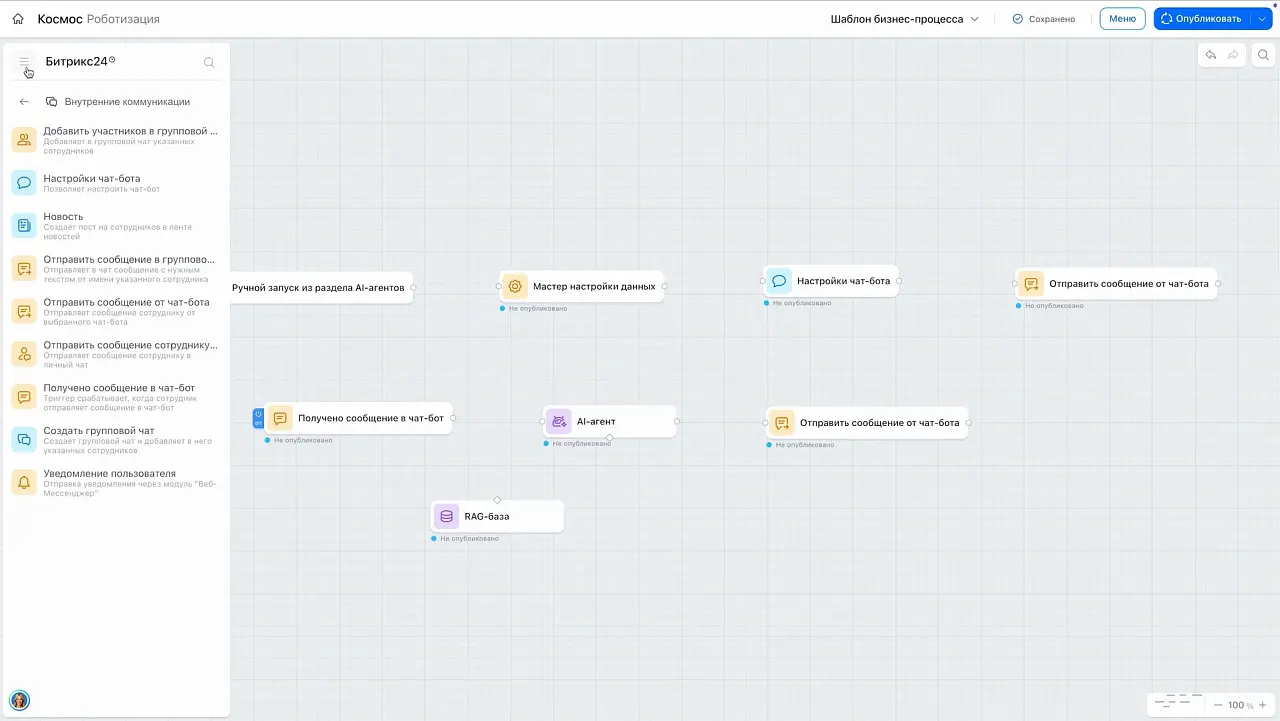 Конструктор для создания AI-агентов в Битрикс24